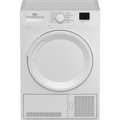 Beko DTLCE80041W 8kg Condenser Tumble Dryer White